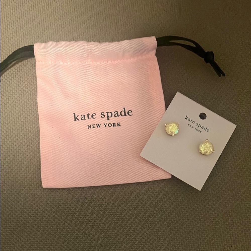 NWT Kate Spade Sparkly Gold Earrings